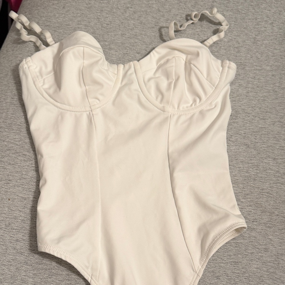 Adika White Bustier Top